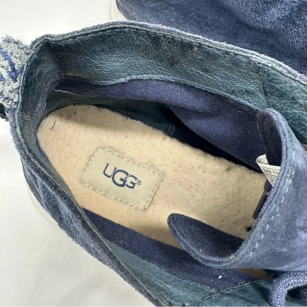 UGG Water Resistant Men's Freamon Blue Suede Boot Chukka Size 11.5